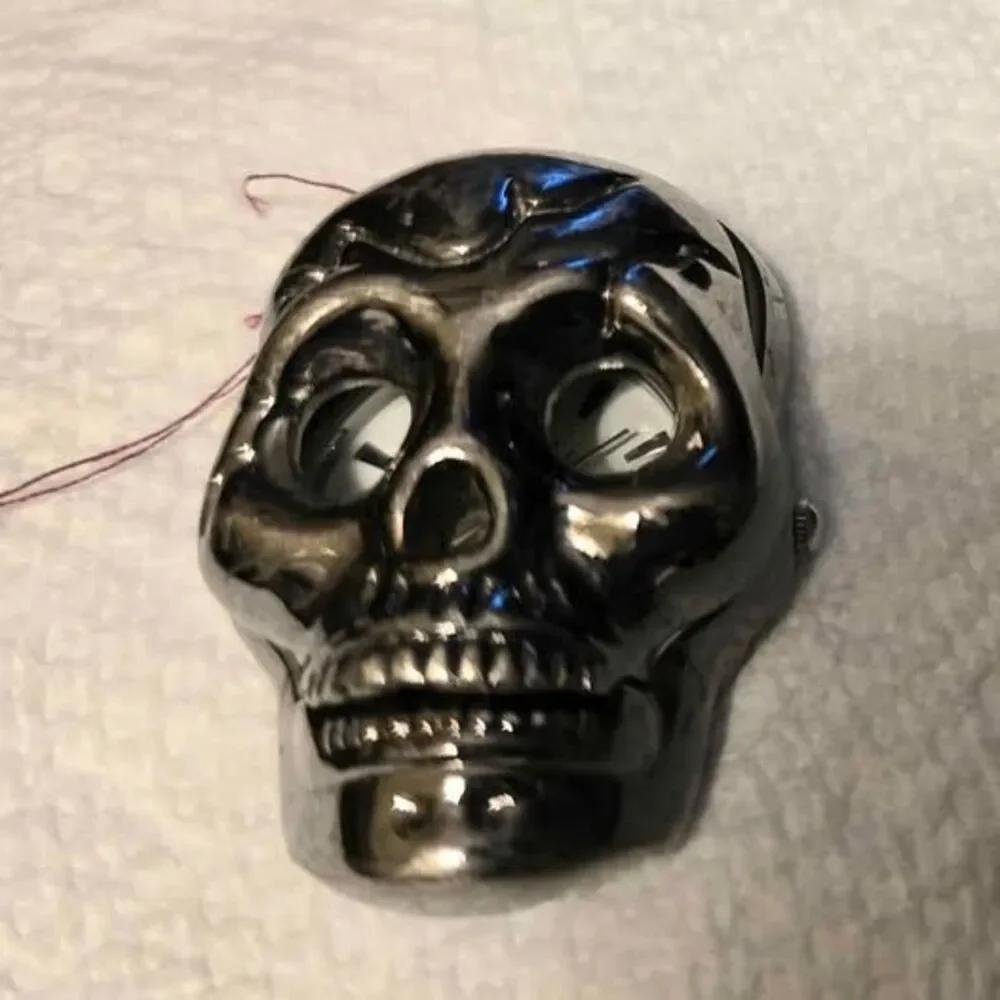 RARE vintage SPEED Skull Head Flip Wristwatch Biker Japan New 2000 Era.